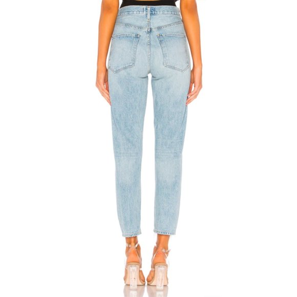 Agolde | Jamie High Rise Tapered Jeans In Shakedown (Light Blue) Size 26 - Picture 9 of 15